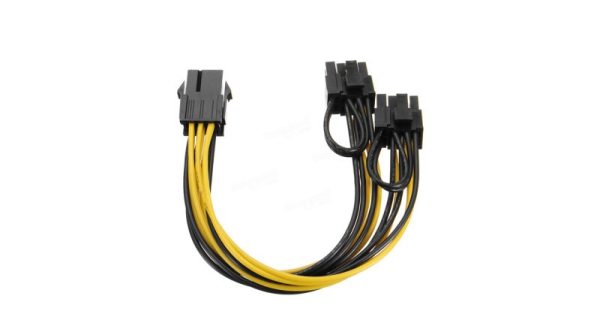 کابل تبدیل ۸ پین مادگی کارت گرافیک PCIE به دو ۸ پین - Image 1