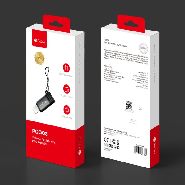 تبدیل OTG پرووان USB-C به Lightning مدل PC008 - Image 4