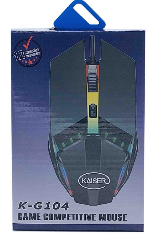 موس سیم دار کایزر گیمینگ KAISER K-G104 - Image 3