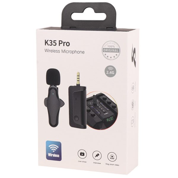 میکروفون یقه ای بی سیم K35 Pro