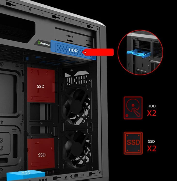 کیس گیمینگ گیم‌ مکس GameMax G563 - Image 5